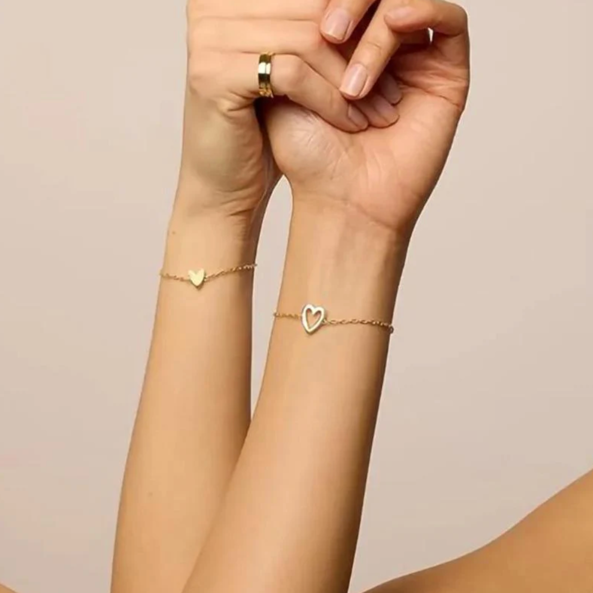 Passendes Herzarmband