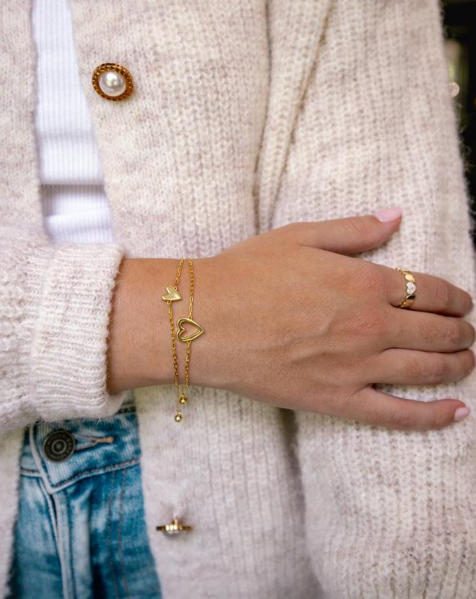 Passendes Herzarmband